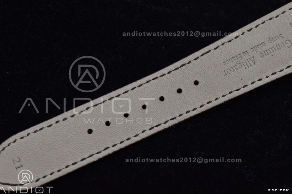 1:1 FreshLook Brown RG SA925 Super 908 Strap Thin Ultra on Edition APSF Clone Moon White Leather Best Dial Master 0131